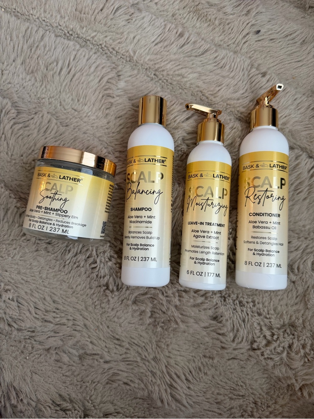 Bask & Lather Scalp Care Set - 4 pc